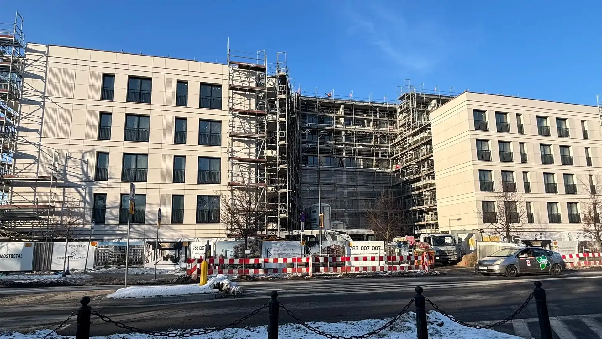 Postęp pracy inwestycji Konwiktorska, Warszawa