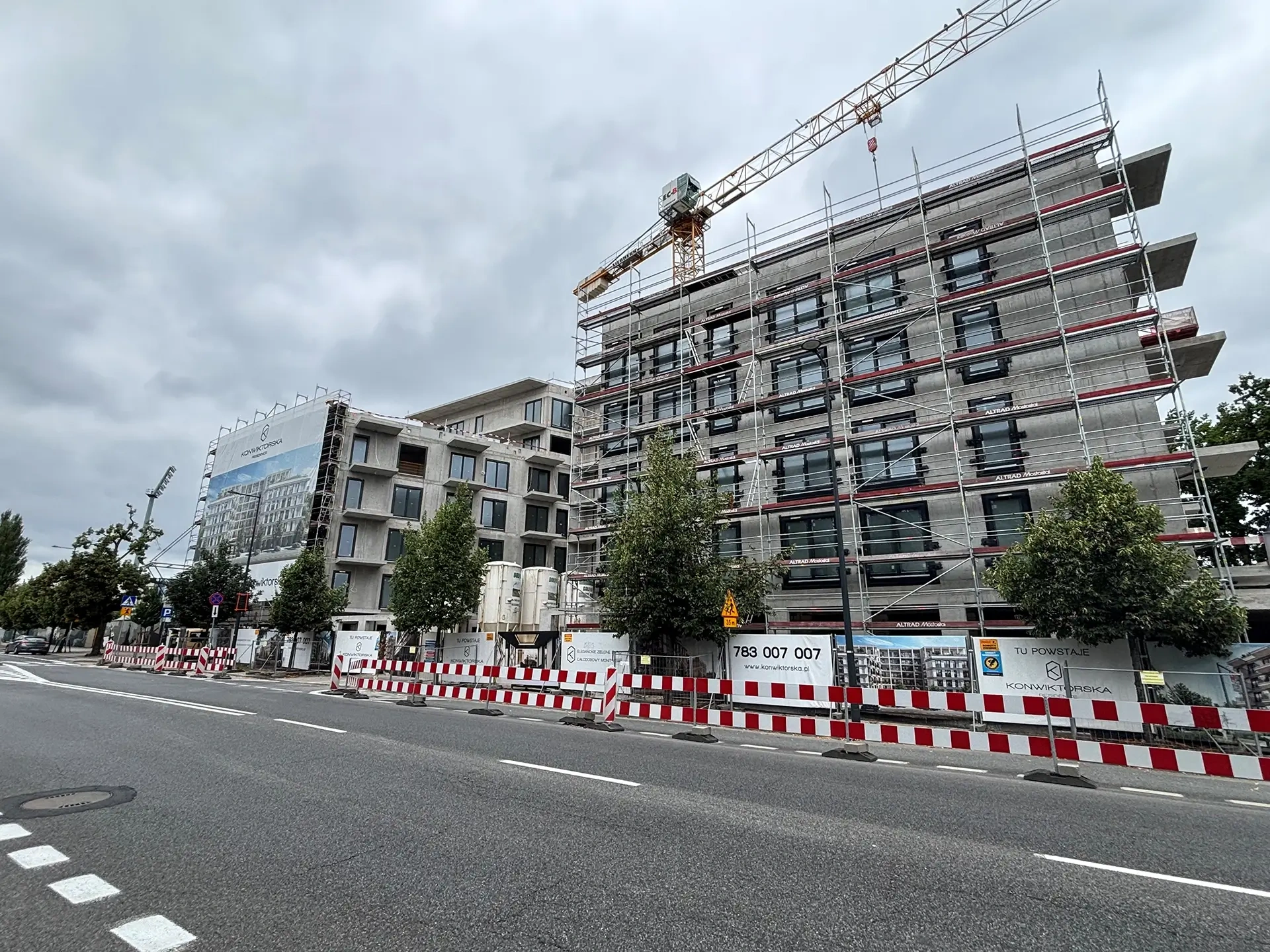 Postęp budowy inwestycji Konwiktorska, Warszawa
