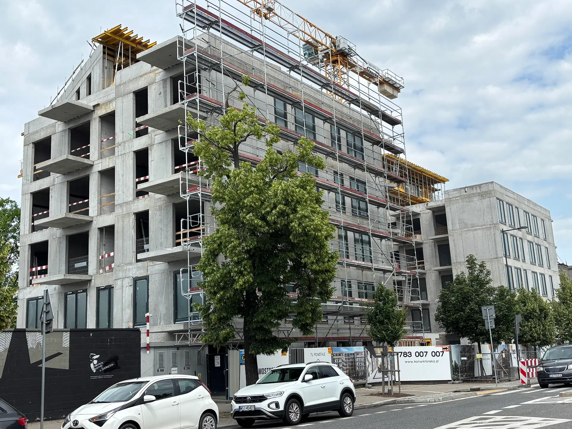 Postęp budowy inwestycji Konwiktorska, Warszawa