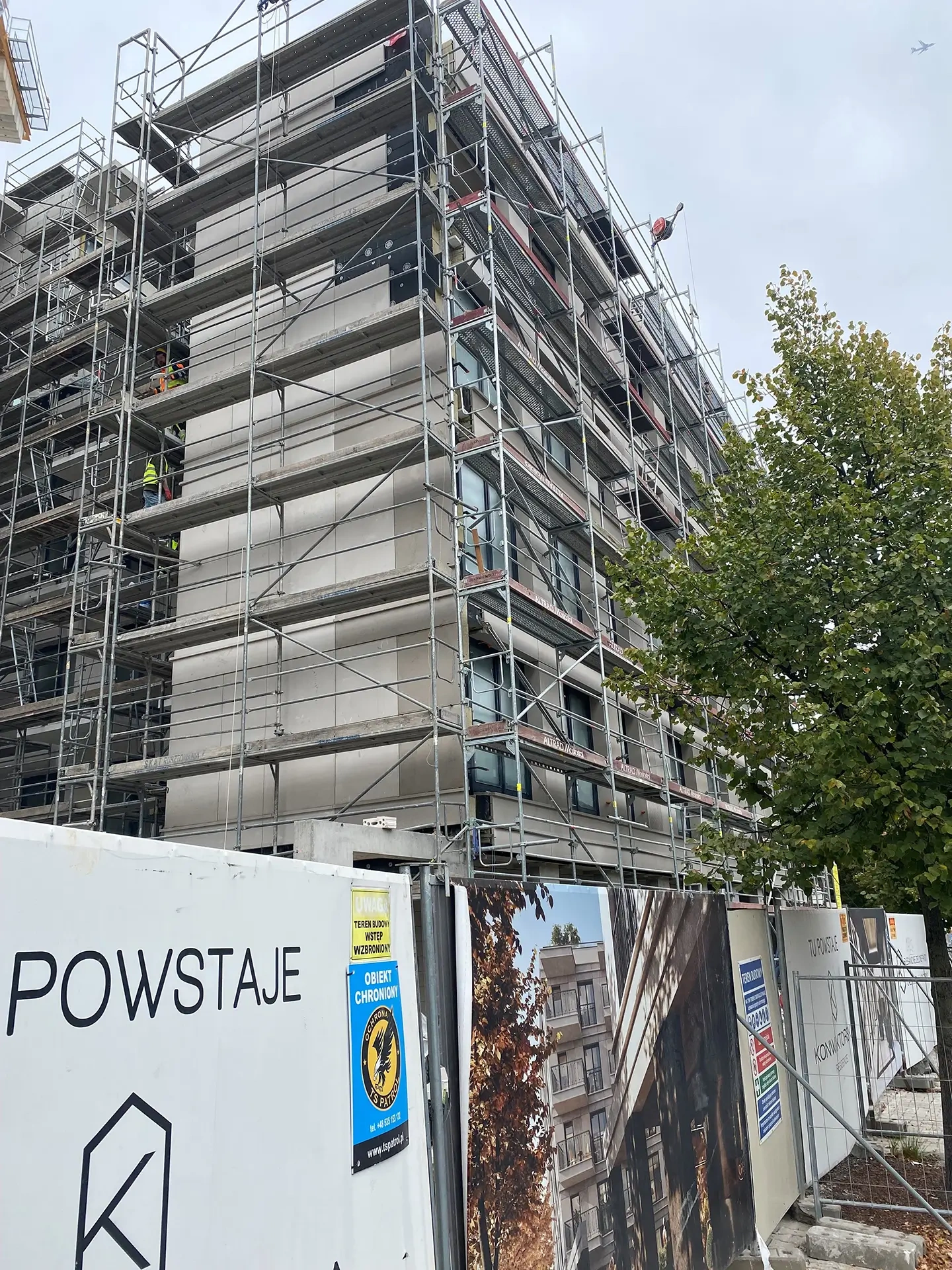 Postęp pracy inwestycji Konwiktorska, Warszawa