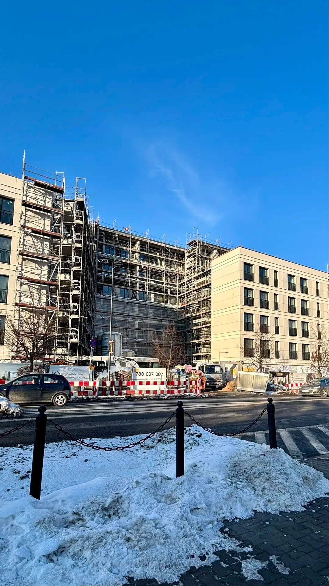 Postęp pracy inwestycji Konwiktorska, Warszawa